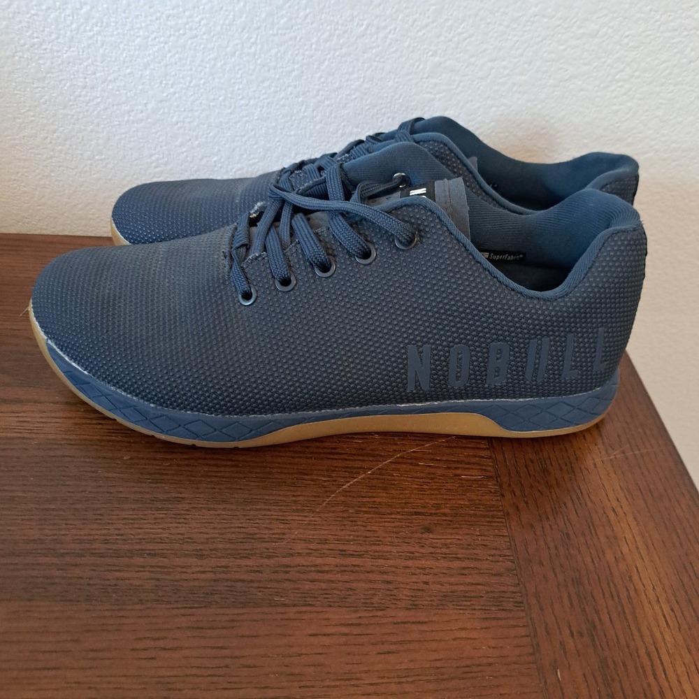 NOBULL Trainer Navy SuperFabric Gum Sole Mens 12 Training Shoes CrossFit